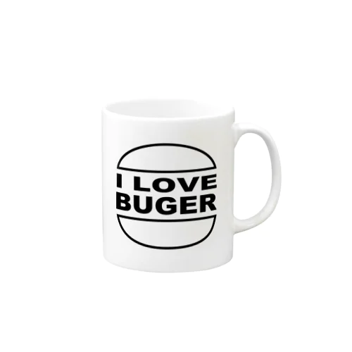 I LOVE BUGER マグカップ