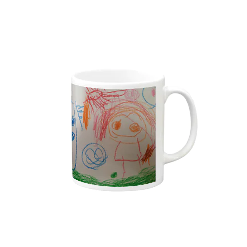 クリームのおうちにいってごはん食べた Mug