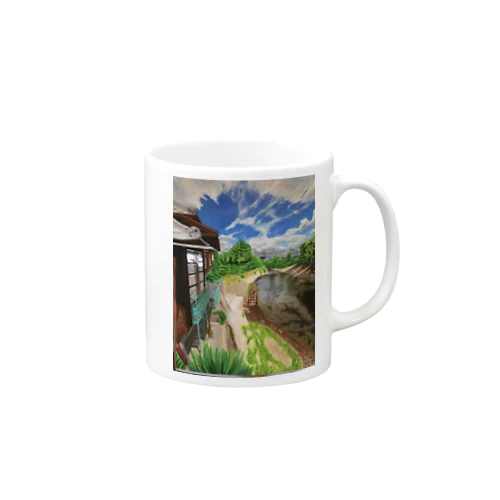 地元の風景　油彩 Mug