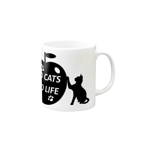 NO CATS NO LIFE マグカップ