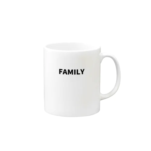 FAMILY(黒文字) Mug