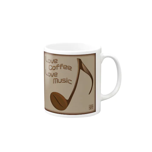 四分音符コーヒー豆 Mug