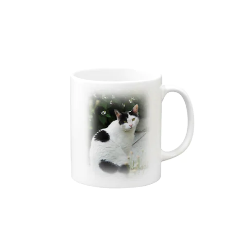 見返り猫 Mug