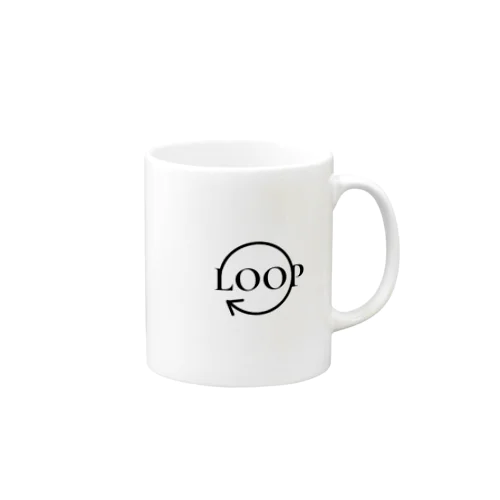 黒ロゴ(LOOP) マグカップ