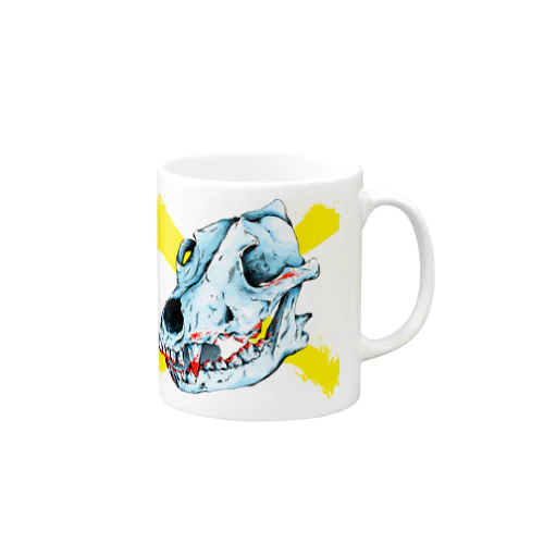 Wolf head 3　狼 Mug