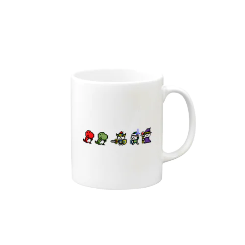 ネコ勇者vsトカゲ星人 Mug