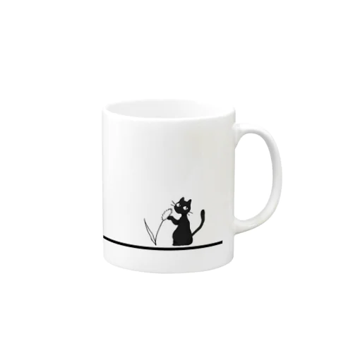 じゃれる猫 Mug