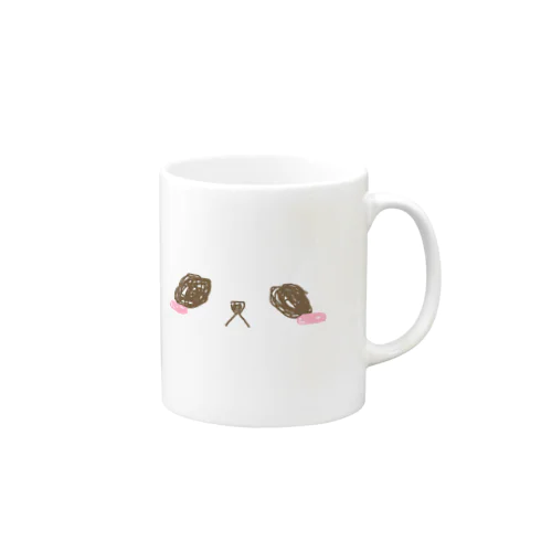 動物の顔 Mug