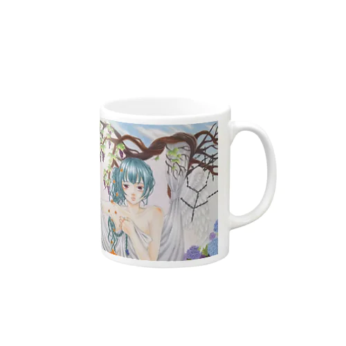 水彩調美少女 Mug