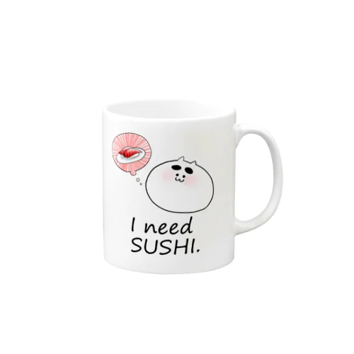 need SUSHI マグカップ