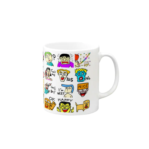 キャラ濃すぎピーポー Mug