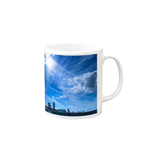 青空と雲の掛け合い Mug