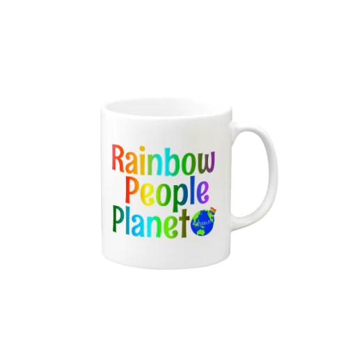 Rainbow People Planet Mug