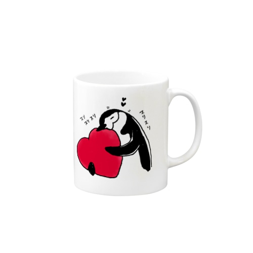 ヒゲペンギン(スリスリハート) Mug