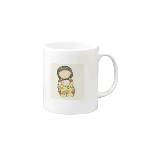 ふーちゃんの絵　お母さんと赤ちゃん Mug