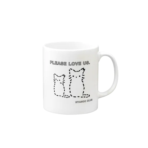 Please love street cats #チャリティー マグカップ
