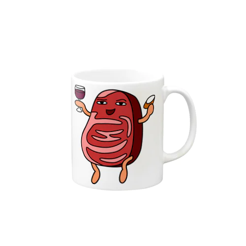 贅沢な肉めないニク Mug