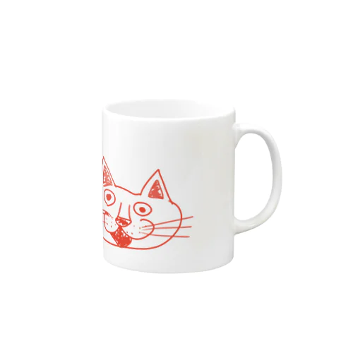 落書きねこオレンジ Mug