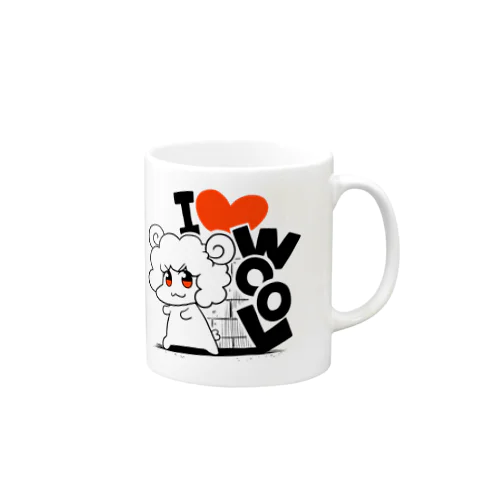 I LOVE WOOL Mug