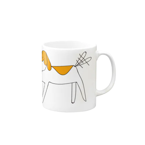 シンプルドッグ Mug