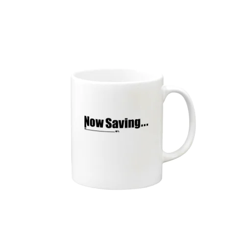 Now Saving_white マグカップ