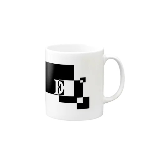 シンプルデザインアルファベットE Mug