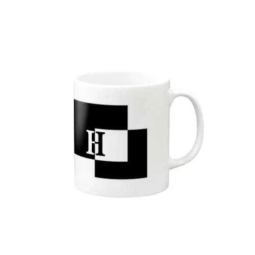 シンプルデザインアルファベットH Mug