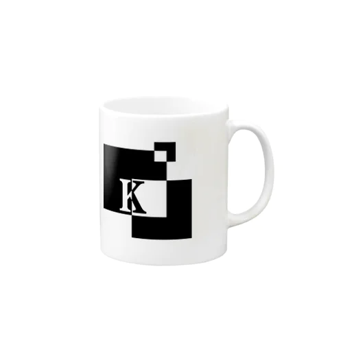 シンプルデザインアルファベットK Mug