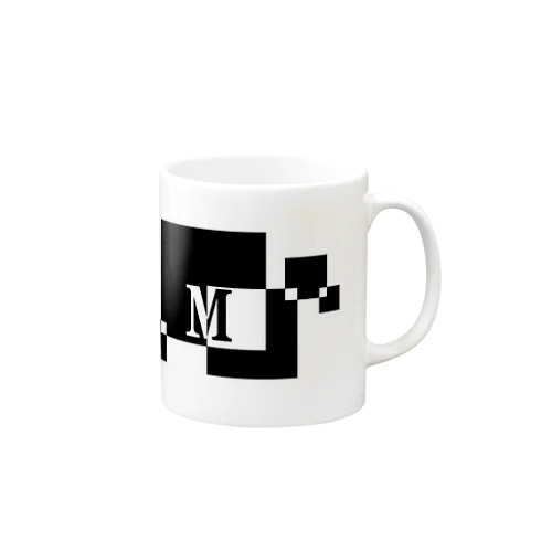 シンプルデザインアルファベットM Mug
