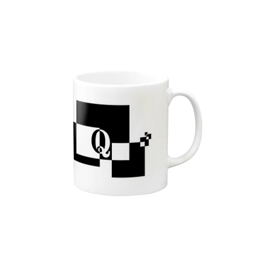 シンプルデザインアルファベットQ Mug