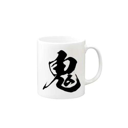 鬼（黒） Mug