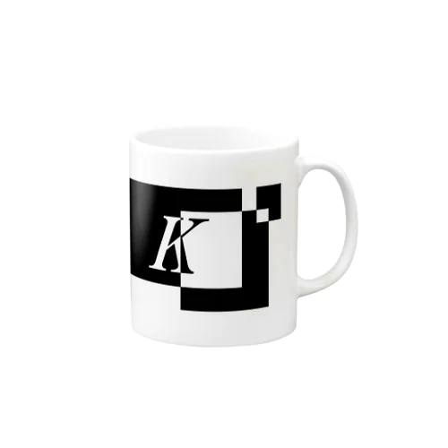 シンプルデザインアルファベットK Mug