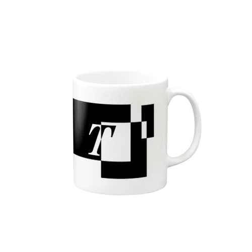 シンプルデザインアルファベットT Mug