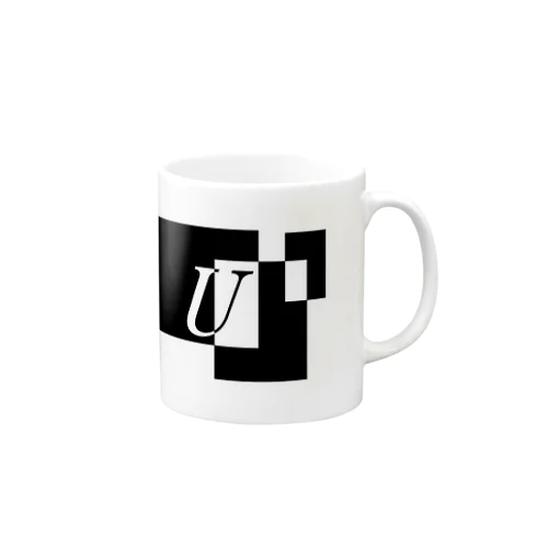 シンプルデザインアルファベットU Mug