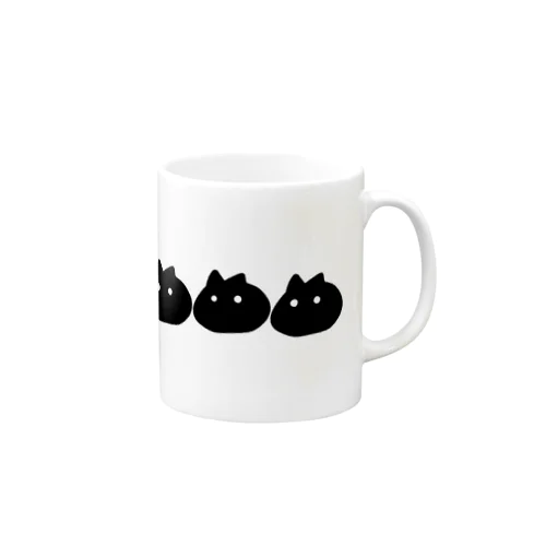 さんびきのくろねこ Mug