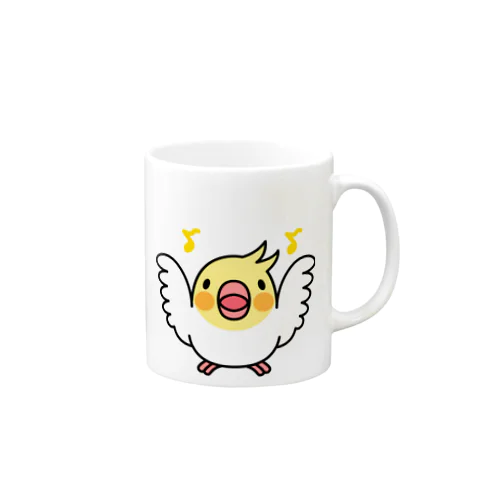 まるまるオカメインコ【まめるりはことり】 Mug