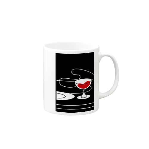 ワイン （黒） Mug