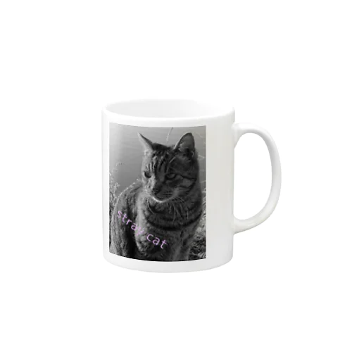 stray cat Mug