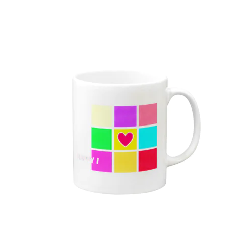 LOVE＆HAPPYカラー Mug