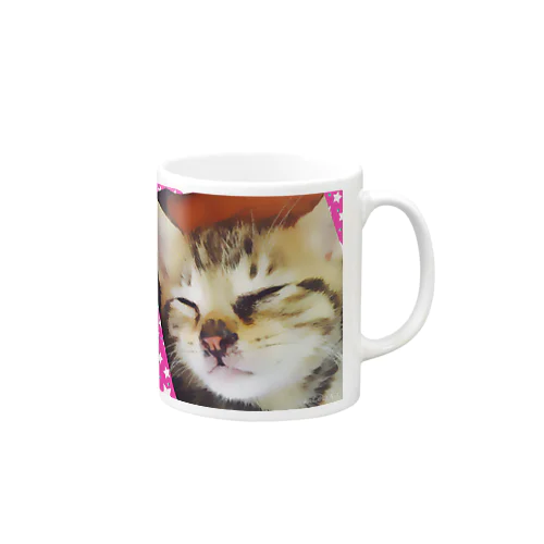 寝顔猫 Mug