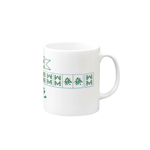 緑一色（ALL GREEN）くん Mug