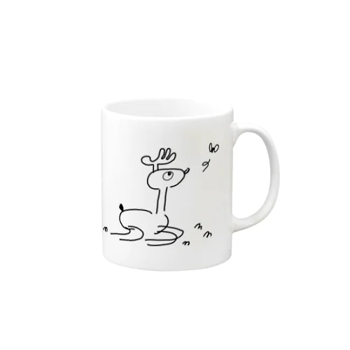 白トナカイのレナルトくん 白 Mug