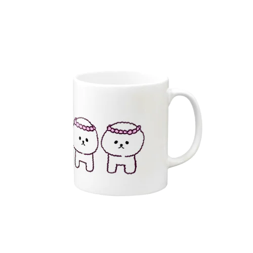 ビションフリーゼ 花かんむり Mug