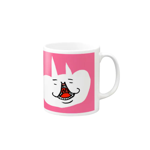 らくがきにゃんこ４　ピンク Mug