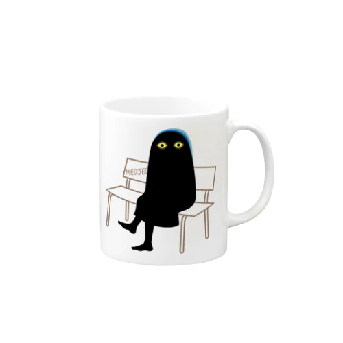 座るメジェド Mug