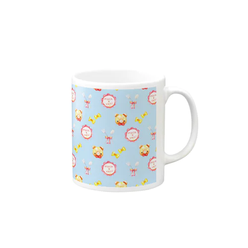 macaroniくまプリント Mug