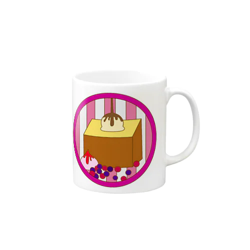 フレンチトースト  ピンクストライプ Mug