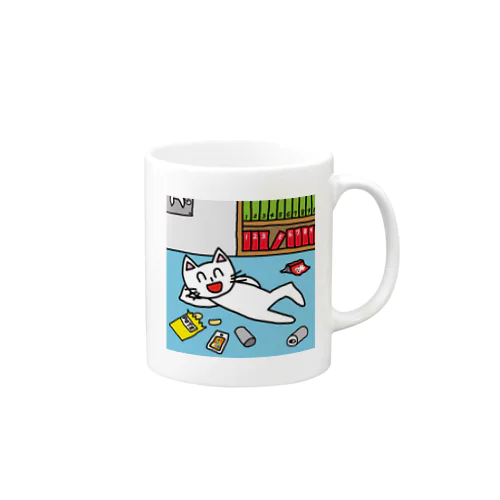 帰省してゴロゴロしているネコ Mug