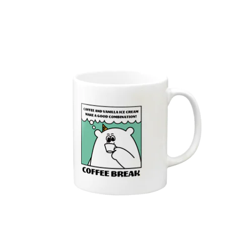 【ICE&BEARS】コーヒーでひと息つくバニラくん Mug