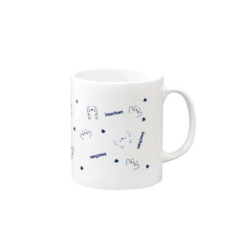 イヌチャン集合(あお) Mug